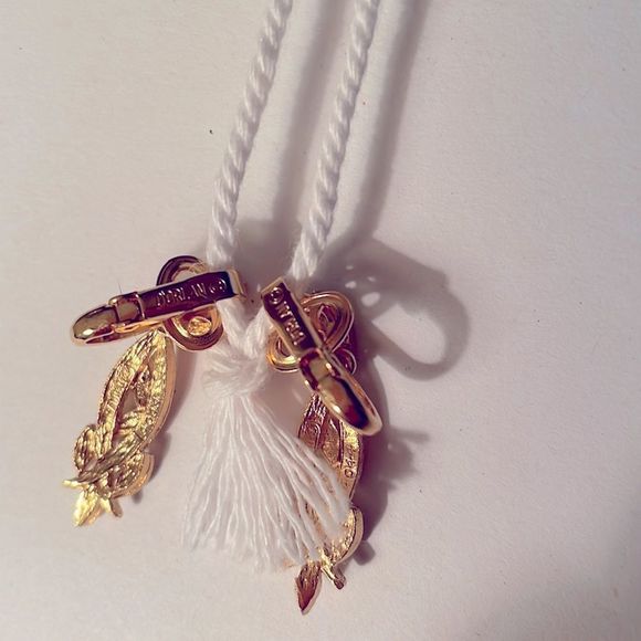 Signed D’Orlan Vintage Gold Plated Pave Crystal Rhinestone Clip On Earrings - Picture 12 of 13